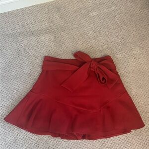 Red Zara Mini skirt (with built in shorts!)